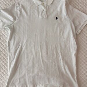 Polo by Ralph Lauren White Polo with Navy Pony